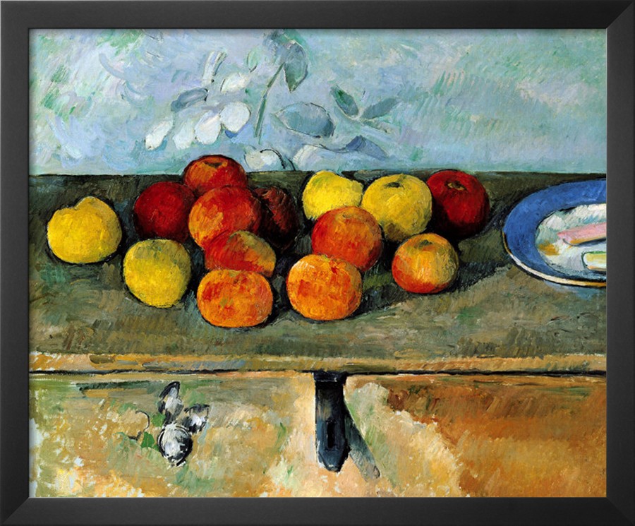 Still Life of Apples and Biscuits, 1880-82 - Paul Cezanne Painting